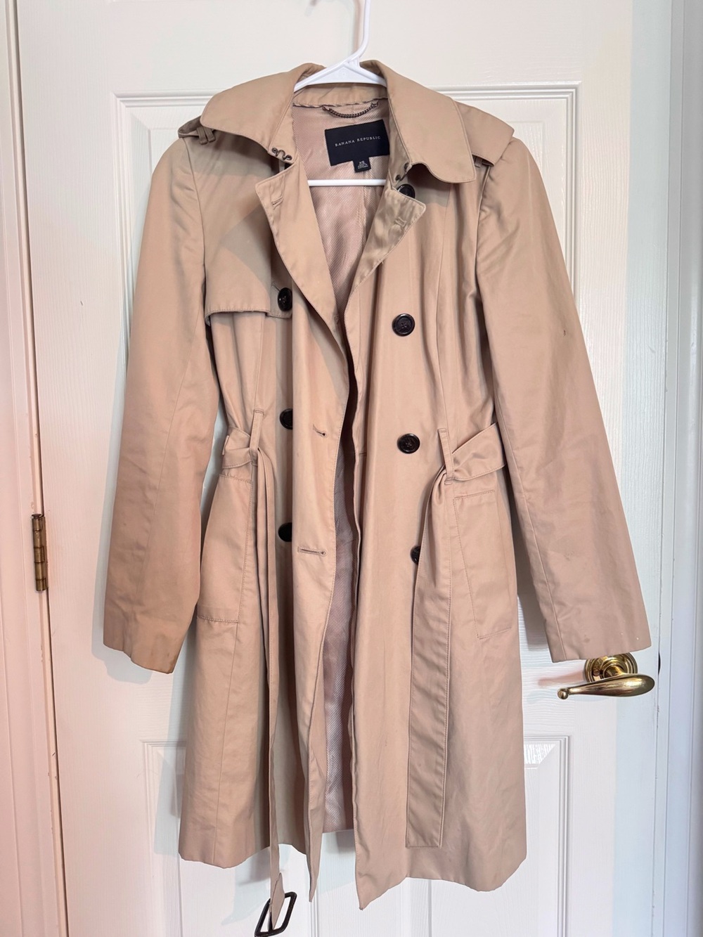 Vintage 2009 Banana Republic Women's Beige Trench Coat
